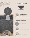 Coco Clementine Felt Storage Basket - Modern Home Organization Solution for Clothes, Toys, and Office Supplies - view 3