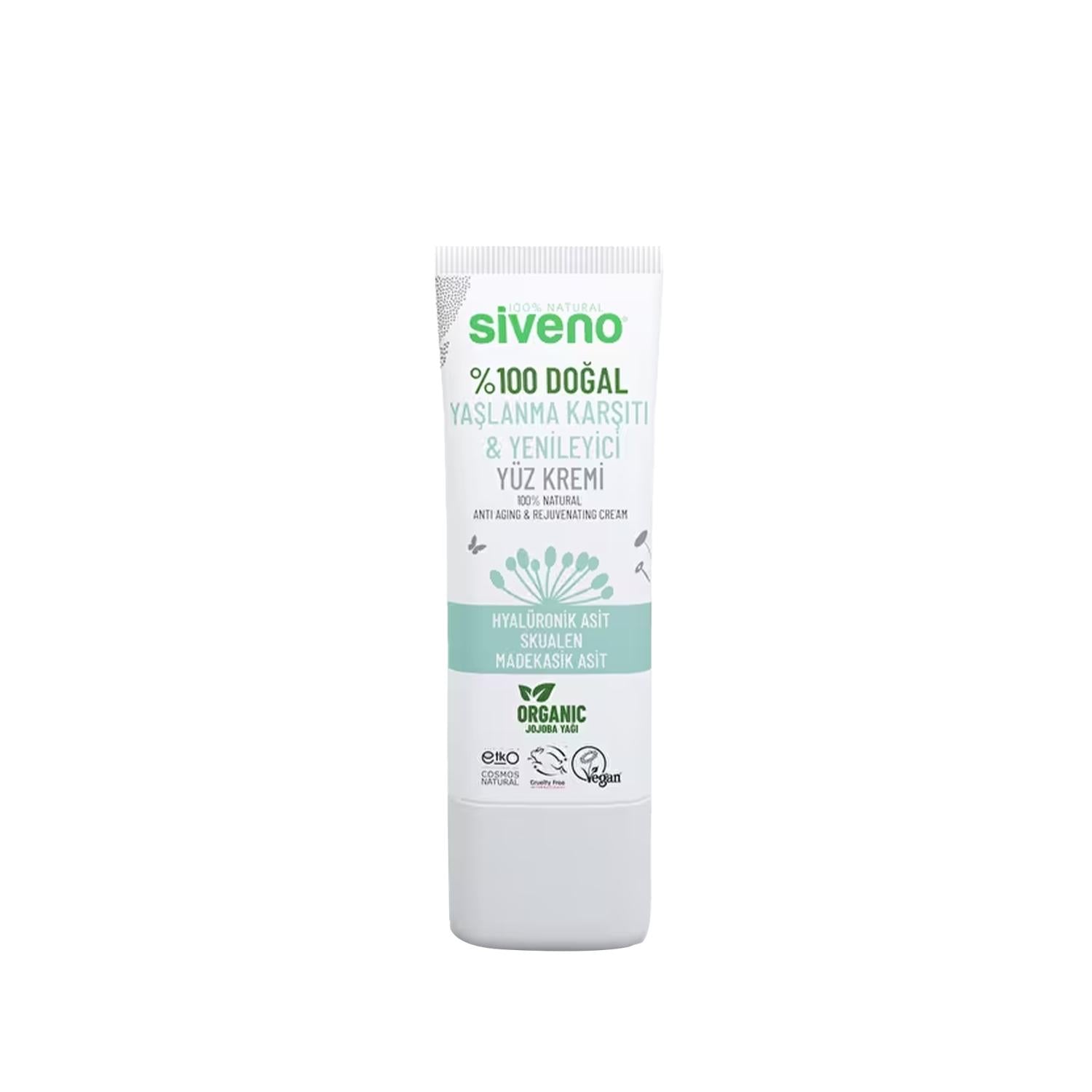 Siveno Natural Anti-Aging Face Cream - 100% Organic & Rejuvenating Facial Moisturizer for Aging Skin, 1.01 fl oz Siveno Natural Anti-Aging Face Cream - 100% Organic Natural Anti-Aging Face Cream, Rejuvenating Facial Cream, Organic Skincare, Anti-Aging Skincare Products, Natural Face Moisturizer, Siveno, Face Cream, Skincare, Anti-Aging, Natural Skincare, Facial Moisturizer, Rejuvenating Skincare, Organic Face Cream, Aging Skin Solutions, Natural Ingredients, Skincare Routine, Daily Skincare, Healthy Skin, Y