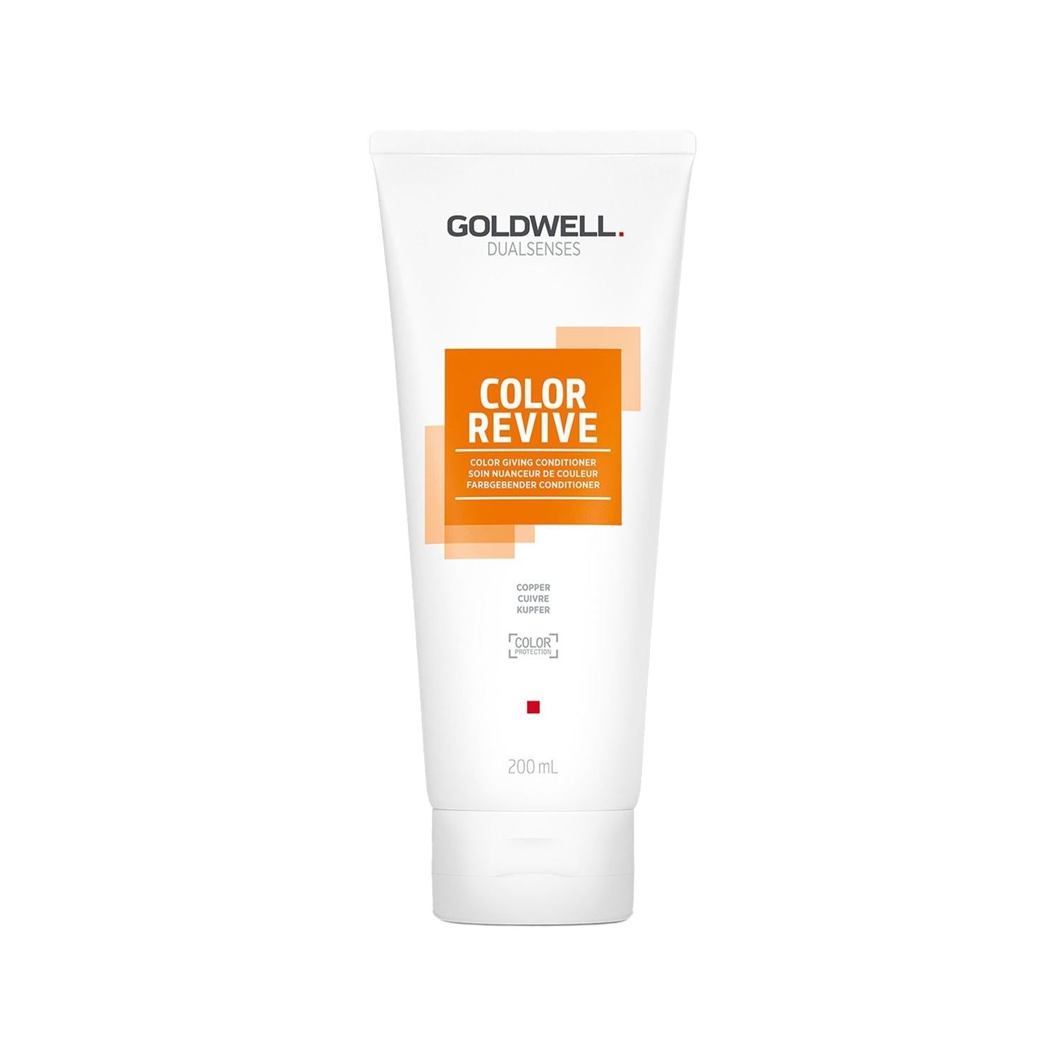 Goldwell Dualsenses Color Revive Copper Hair Cream - Nourishes & Maintains Vibrant Colored Hair, 200ml Goldwell Color Revive Copper Hair Cream - Vibrant Hair Care Goldwell Dualsenses, Color Revive, Copper hair color, Hair cream, Colored hair care, Hair nourishment, Color vibrancy, Salon-grade hair care, Professional hair products, Copper hair tone, Hair moisturizing, Color maintenance