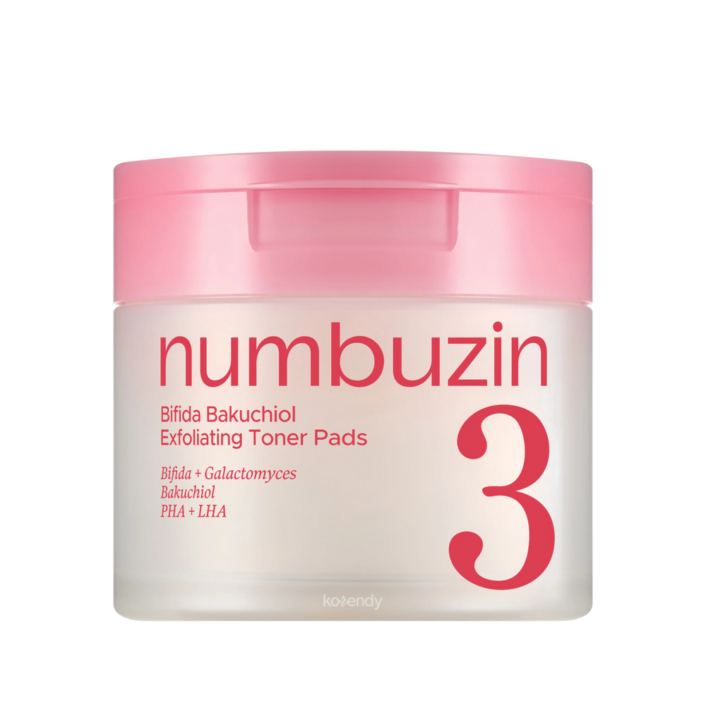 Numbuzin No.3 Bifida Bakuchiol Exfoliating Toner Pads 190ml