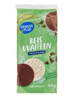 Genuss Plus Milk Chocolate Rice Thins Crispy Snack 100g