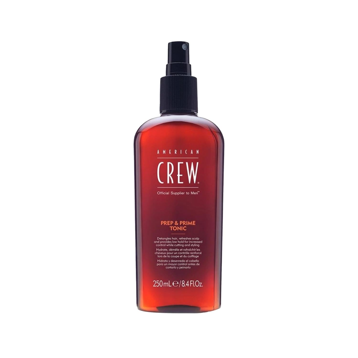American Crew Prep &amp; Prime Hair Tonik for Men - 8.45 fl oz Styling &amp; Priming Product for Grooming-Conscious Consumers American Crew Prep &amp; Prime Hair Tonik - 8.45 fl oz American Crew Prep &amp; Prime, Hair Tonik, Men&#39;s grooming products, Hair styling products, 8.45 fl oz hair toner, grooming-conscious consumers, hair care, styling products, men&#39;s hair care, hair management, styling aid, priming product