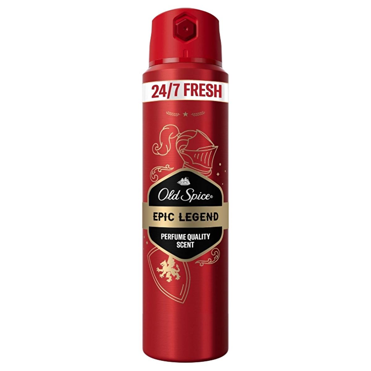 Old Spice Epic Legend: Long Lasting Men&#39;s Body Deodorant Spray - Aluminum Free, 24/7 Odor Protection with Bourbon Vanilla, Cherry Tobacco &amp; Smoked Oak Scent, 5.07 fl oz Old Spice Epic Legend Deodorant - Long Lasting Odor Protection Old Spice Deodorant, Men&#39;s Deodorant, Long Lasting Deodorant, Aluminum Free Deodorant, Body Odor Protection, Epic Legend Deodorant, Spray Deodorant, Perfume Quality Deodorant, men&#39;s grooming, body spray, fragrance, bourbon vanilla, cherry tobacco, smoked oak, warm amber, 24/7 fra