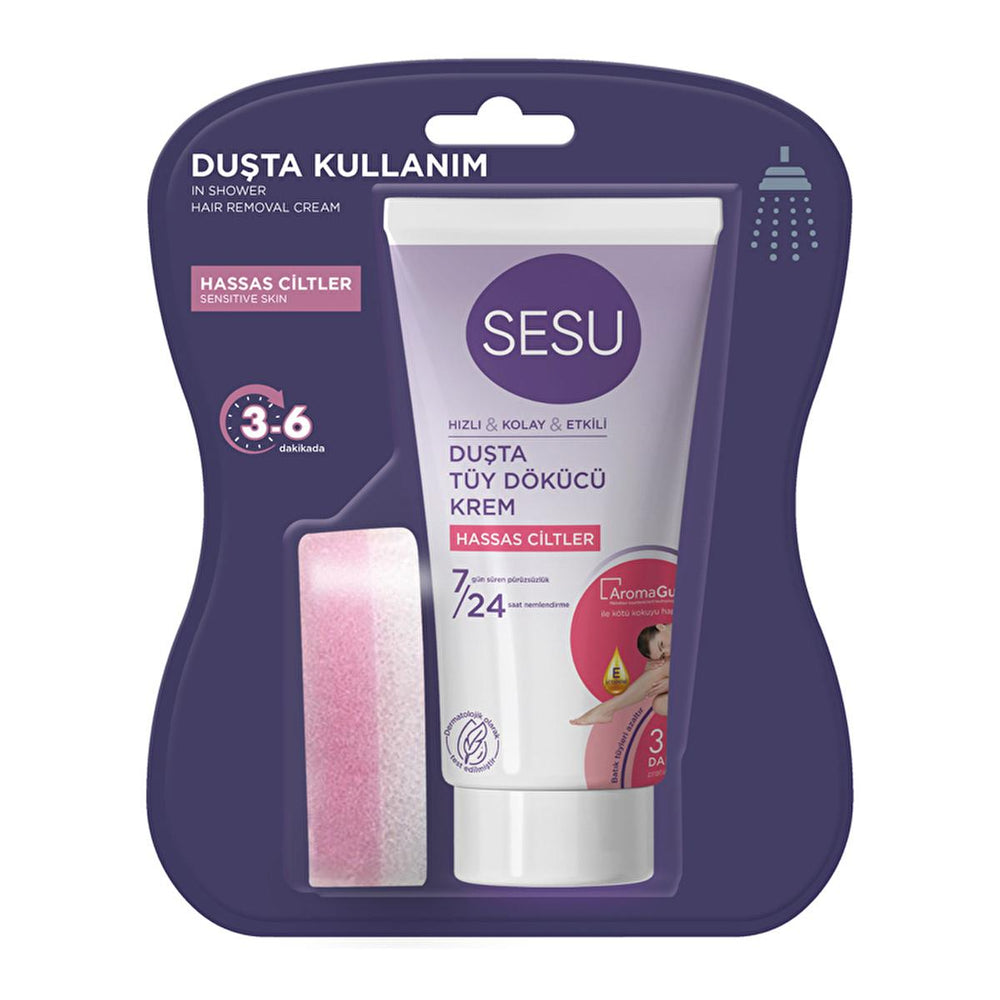 Sesu Hair Removal Cream for Sensitive Skin - Gentle, Effective, and Convenient - 5.07 fl oz - Vitamin & Supplement