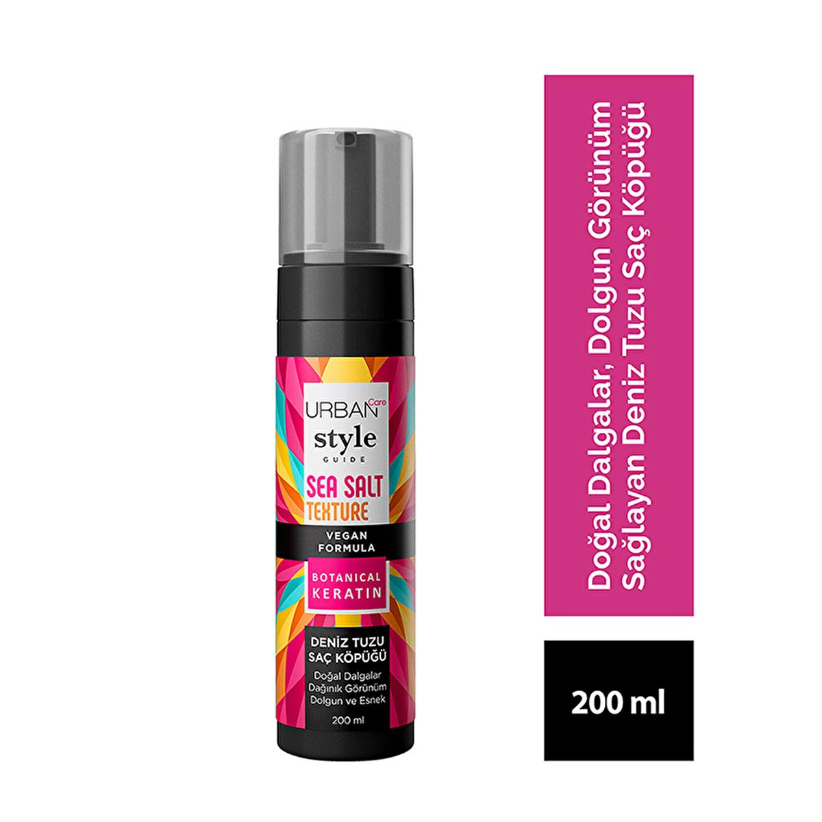 Urban Care Deniz Tuzu Saç Köpüğü 200ml - Volumizing Hair Mousse with UV Protection Urban Care Volumizing Hair Mousse with UV Protection Hair Styling Mousse, Volumizing Hair Product, UV Protection for Hair, Botanical Keratin Hair Care, Natural Hair Texture Enhancement, Hair Care, Styling Products, Hair Volume, Texture Enhancement, UV Protection, Heat Styling Protection