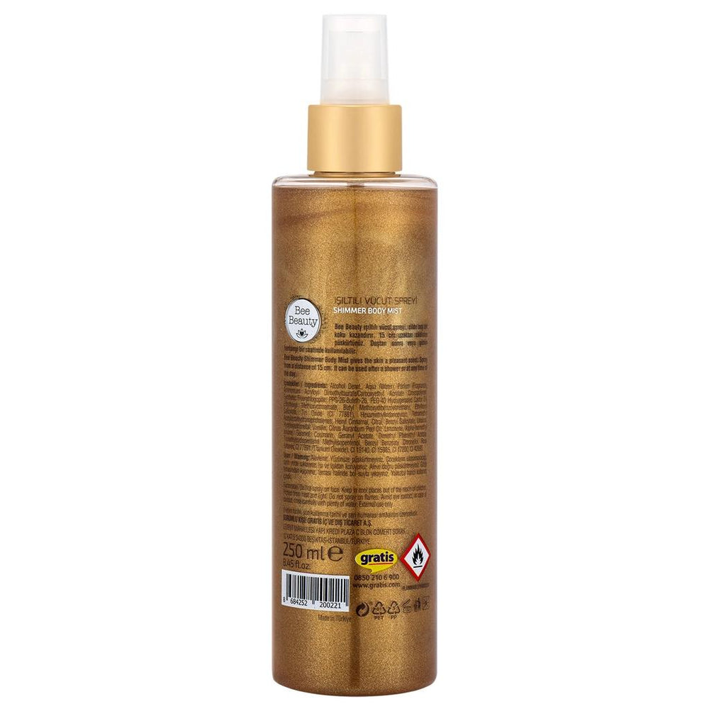 Bee Beauty Bronze Shimmer Body Spray for Radiant Glow 250 ml