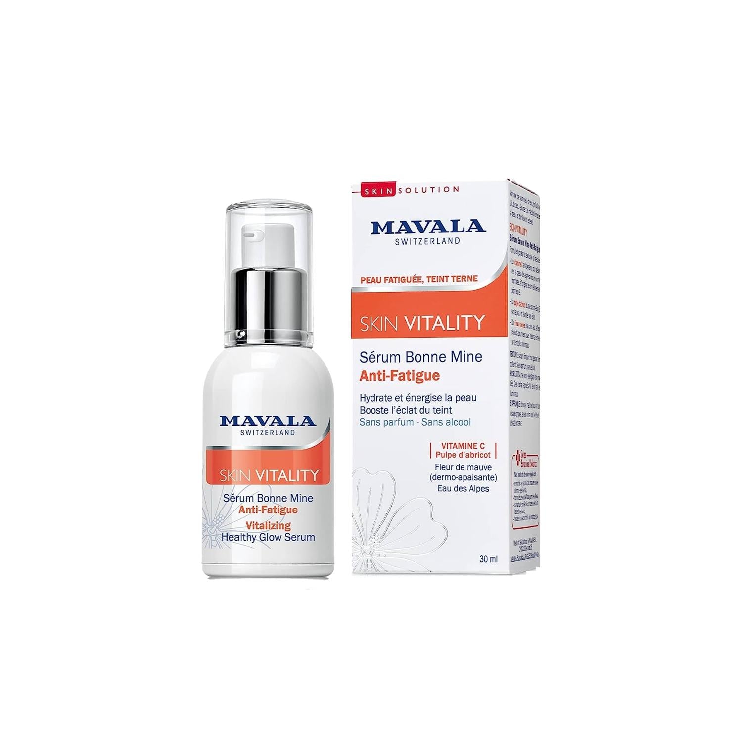 Mavala Skin Vitality Serum - Revitalizing Health Glow Serum for Radiant Complexion Mavala Skin Vitality Serum for Radiant Skin Mavala Skin Vitality Serum, Revitalizing Health Glow Serum, Skincare product, Beauty and personal care, Skin health and glow, Mavala, Serum, Skincare, Beauty, Health Glow, Radiant Complexion, 30 ml, Canlandırıcı Sağlık Işıltısı Serumu