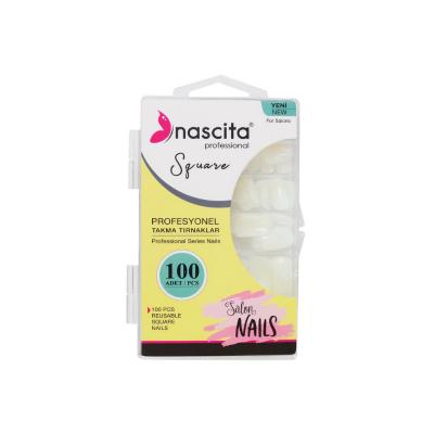 Nascita Square Artificial Nails - 100 Pieces, Reusable Nail Tips for DIY Nail Care Nascita Square Artificial Nails - 100 Pieces Artificial Nails, Square Fake Nails, Reusable Nail Tips, DIY Nail Kit, Nail Beauty Products, Nail Care, Beauty Enhancements, Temporary Nail Solutions, Nail Art, Nail Tips, Cosmetic Products, Beauty Products, Nail Accessories