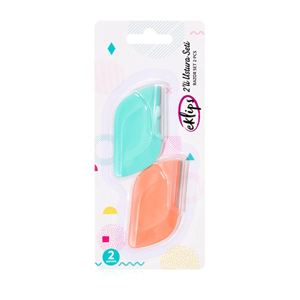 Eklips Facial &amp; Eyebrow Razor Set for Dermaplaning 2-Pack