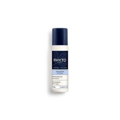 phyto softness dry shampoo 75ml bottle, applying phyto dry shampoo to hair, hair styling with phyto dry shampoo Phyto Softness Dry Shampoo - Effortless Clean | 75 ml Phyto Softness Dry Shampoo 75ml - Effortless Clean phyto, dry-shampoo, hair-care, oil-absorbent, scalp-health, busy-individuals, hair-care-enthusiasts, no-rinse, easy-clean, ai-generated