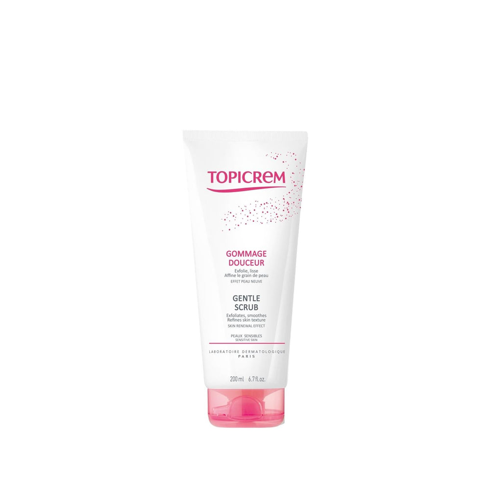 Topicrem Gentle Exfoliating Scrub for All Skin Types - Soap-Free, Jojoba Beads, 200ml - image 2