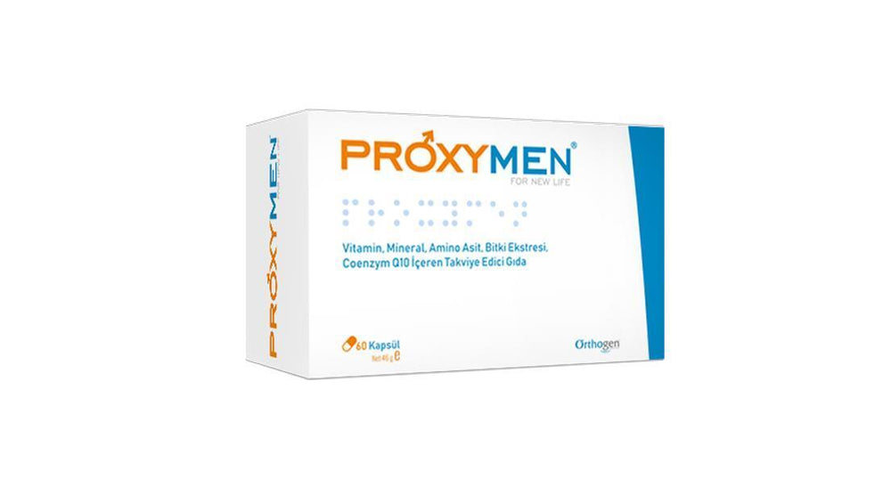 Proxymen - 60 Capsules with L-Carnitine, L-Arginine & Coenzyme Q10 - Vitamin & Supplement