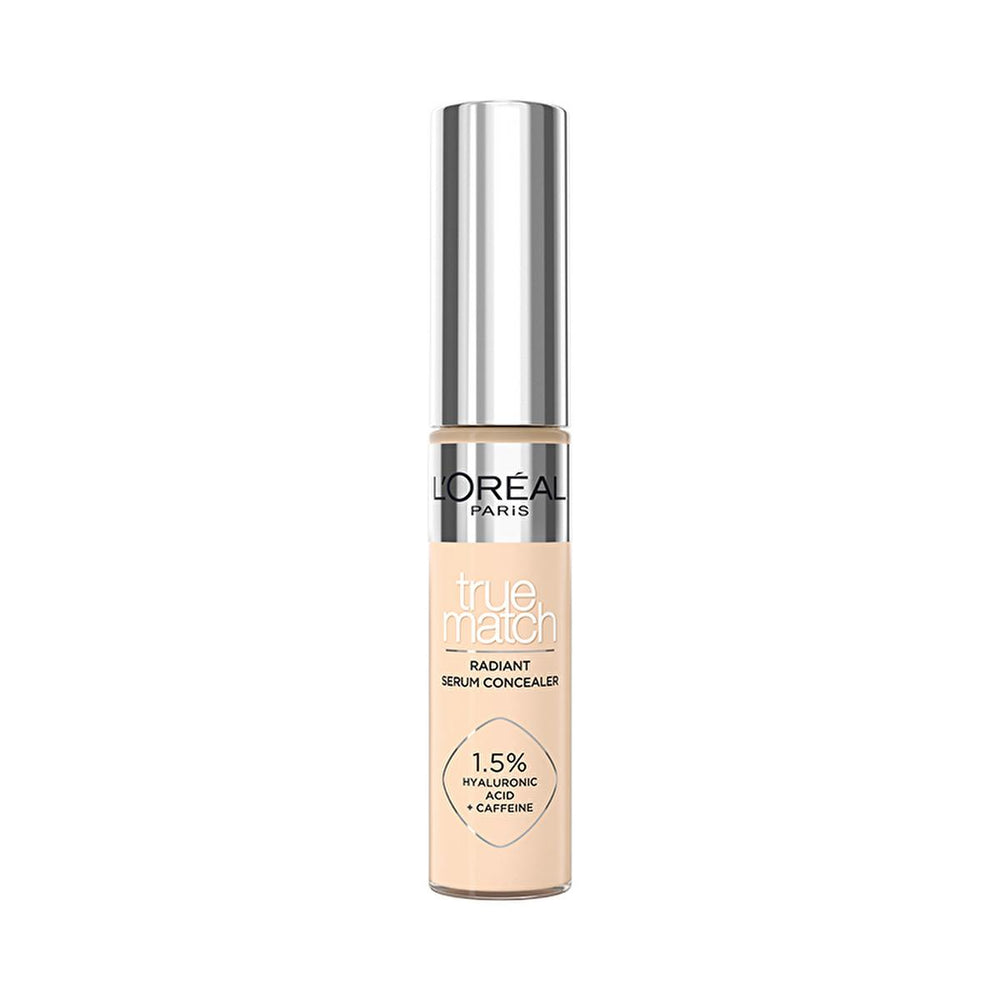 Loreal Paris True Match Radiant Concealer Serum - Dark Circle Concealer with Hyaluronic Acid & Caffeine - Concealer