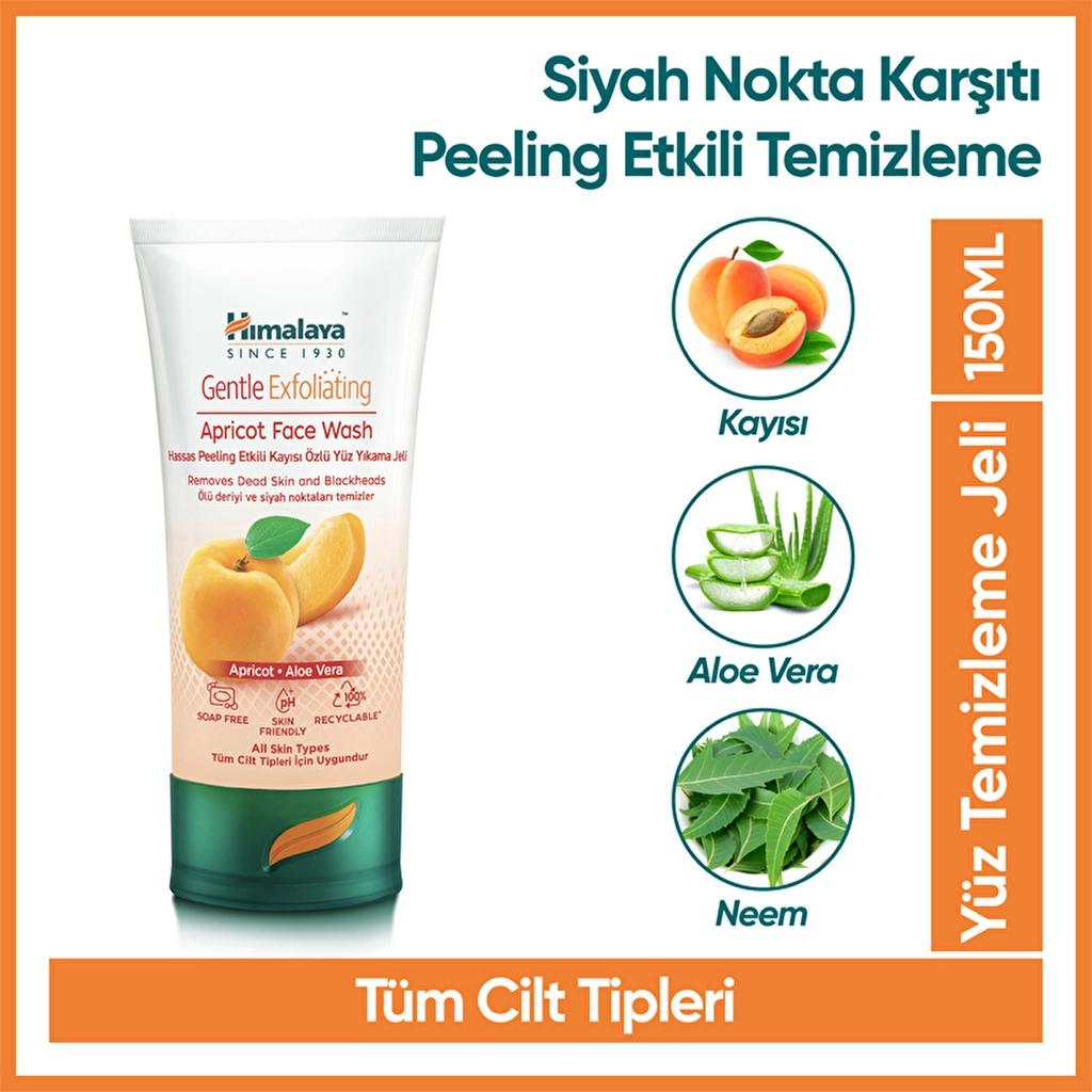 Himalaya Apricot Gentle Face Wash Gel Mild Exfoliating 150 ml