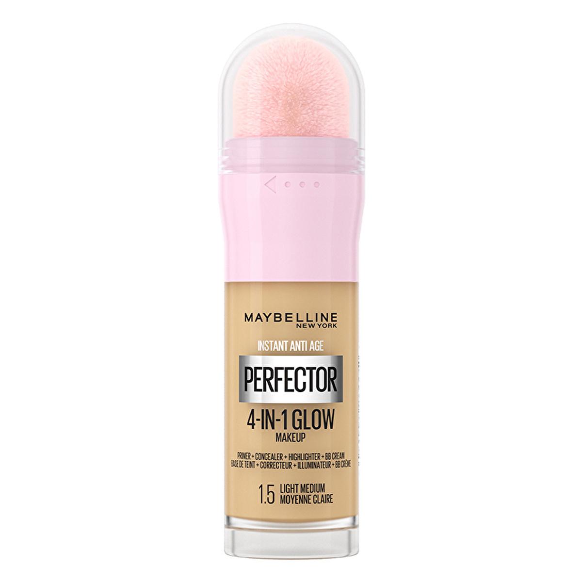 maybelline-instant-perfector-glow-foundation-light-medium, foundation-product-shot, maybelline-instant-perfector-glow-up-close Maybelline Instant Perfector Glow Foundation - 4-in-1 Light Medium for Flawless Skin | 1.5 fl. oz. Maybelline Instant Perfector Glow Foundation Light Medium maybelline, foundation, glow, light-medium, 4-in-1, makeup, beauty, cosmetics, radiant-skin, ai-generated