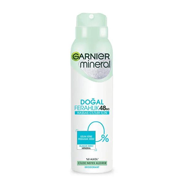 Garnier Natural Freshness Mineral Deodorant Spray - 48 Hour Protection, Alcohol-Free, Sensitive Skin Friendly Garnier Mineral Deodorant Spray - 48 Hour Protection natural deodorant spray, antiperspirant deodorant, alcohol-free deodorant, sensitive skin deodorant, mineral deodorant, Garnier, long-lasting freshness, gentle deodorant, natural personal care, 48-hour protection, quick-drying deodorant