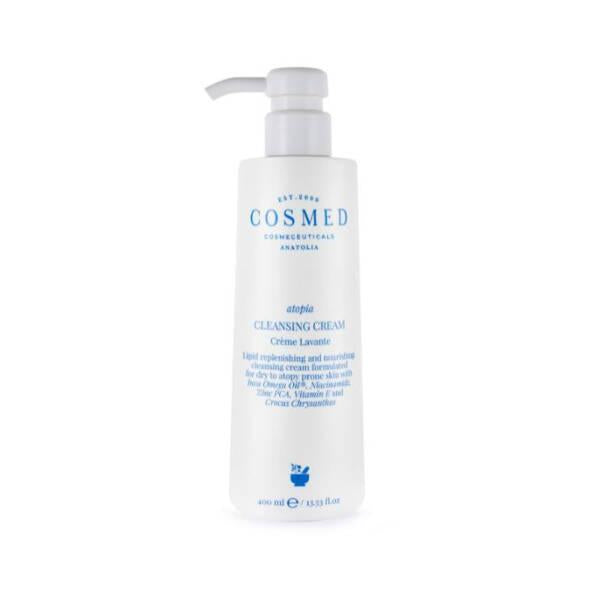 Cosmed Atopia Gentle Cleansing Cream for Dry & Sensitive Skin - Moisturizing, Baby-Friendly, 13.53 fl oz - Cleanser