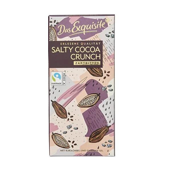 Das Exquisite Bitter Dark Chocolate Bar with Cocoa Nibs & Sea Salt - Indulge in Gourmet 100g Delight Das Exquisite Bitter Dark Chocolate w/ Sea Salt & Nibs dark chocolate, bitter chocolate, sea salt chocolate, cocoa nibs chocolate, gourmet chocolate, artisan chocolate, dark chocolate bar, sea salt dark chocolate, high cocoa chocolate, 100g chocolate bar, chocolate connoisseurs, sweet and salty, premium chocolate, chocolate, cocoa, sea salt, vanilla extract, chocolate gift, gift for her, gift for him, chocol