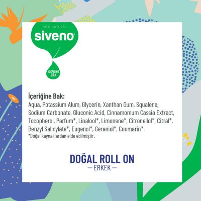 Siveno Natural Roll-on Deodorant for Men - Aluminum-Free, Sensitive Skin Protection, Organic Aloe Vera, Travel-Friendly 1.69 fl oz Siveno Natural Deodorant for Men - Aluminum-Free & Sensitive Skin natural deodorant for men, organic roll-on deodorant, aluminum-free deodorant, sensitive skin deodorant men, travel size deodorant, Siveno deodorant, men's natural personal care, potassium alum deodorant, deodorant, roll-on deodorant, men's deodorant, natural personal care, organic deodorant, aloe vera, potassium 
