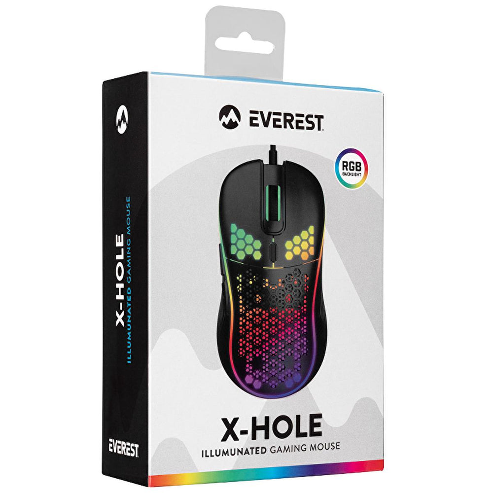 Everest SM-G66 X-HOLE 8000dpi LED Gaming Mouse - High Precision, 7 Programmable Buttons, RGB Lighting - view 2