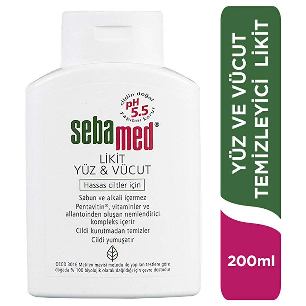Sebamed Liquid Face and Body Cleanser - Gentle pH 5.5 Skincare for Sensitive Skin, Moisturizing & Vitamin-Enriched - view 6