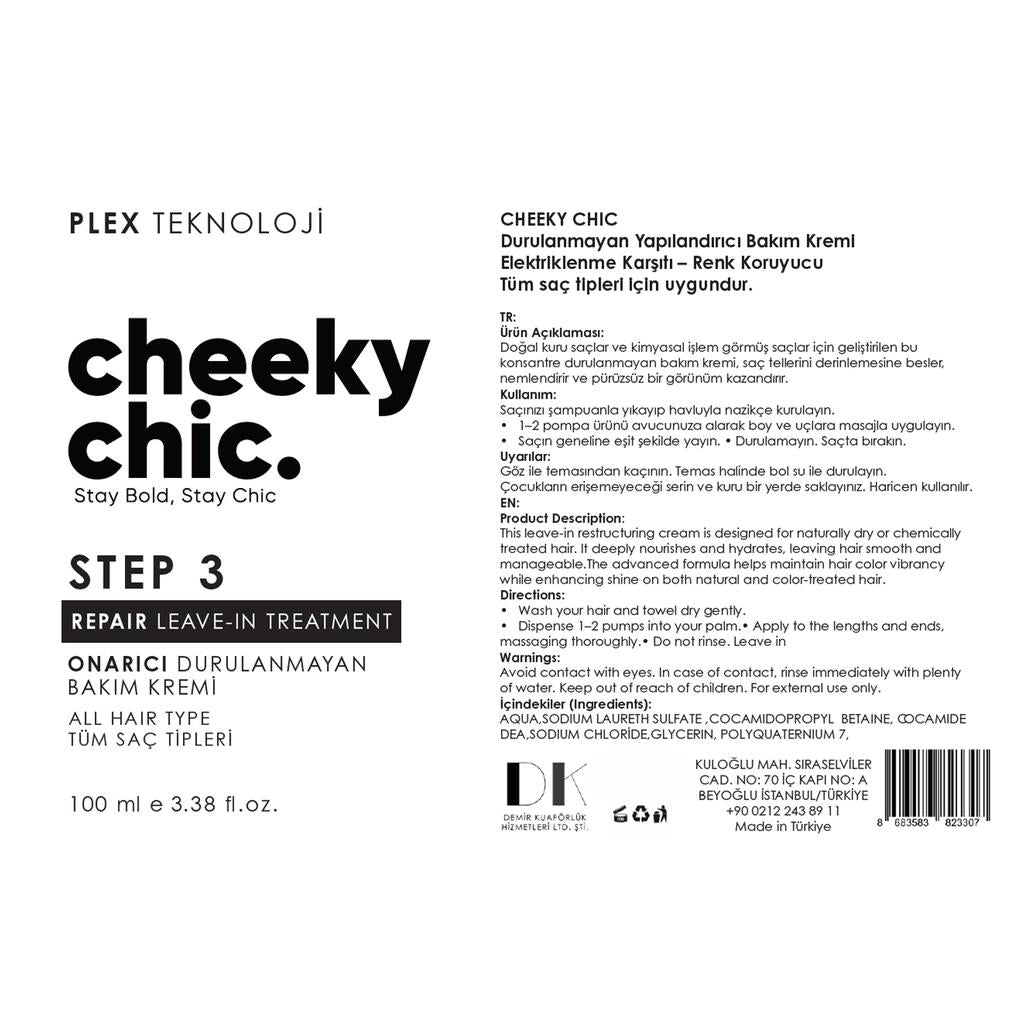 Cheeky Chic Step 3 Repair Leave-In Hair Treatment 100 ml