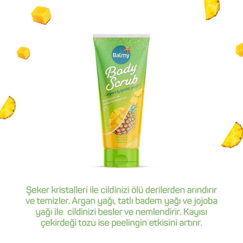Balmy Mango & Pineapple Body Scrub for Smooth Skin 250g