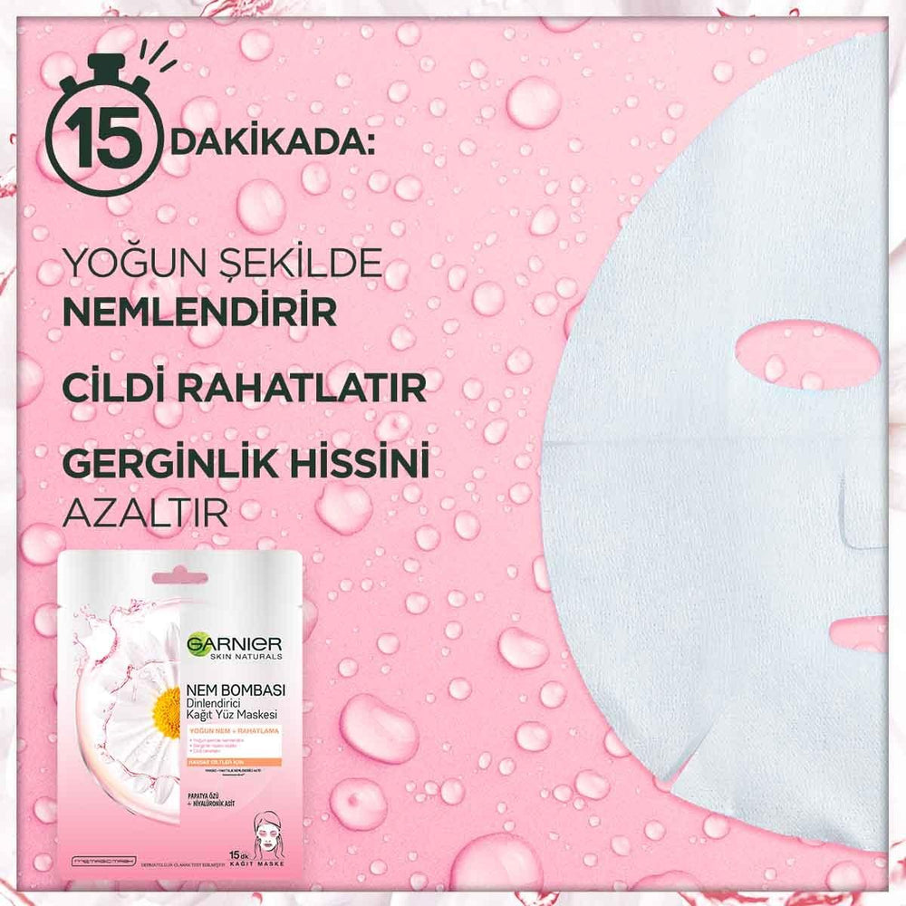 Garnier Chamomile Sheet Mask - Hydrating, Soothing & Relaxing Face Mask for Sensitive Skin - view 4