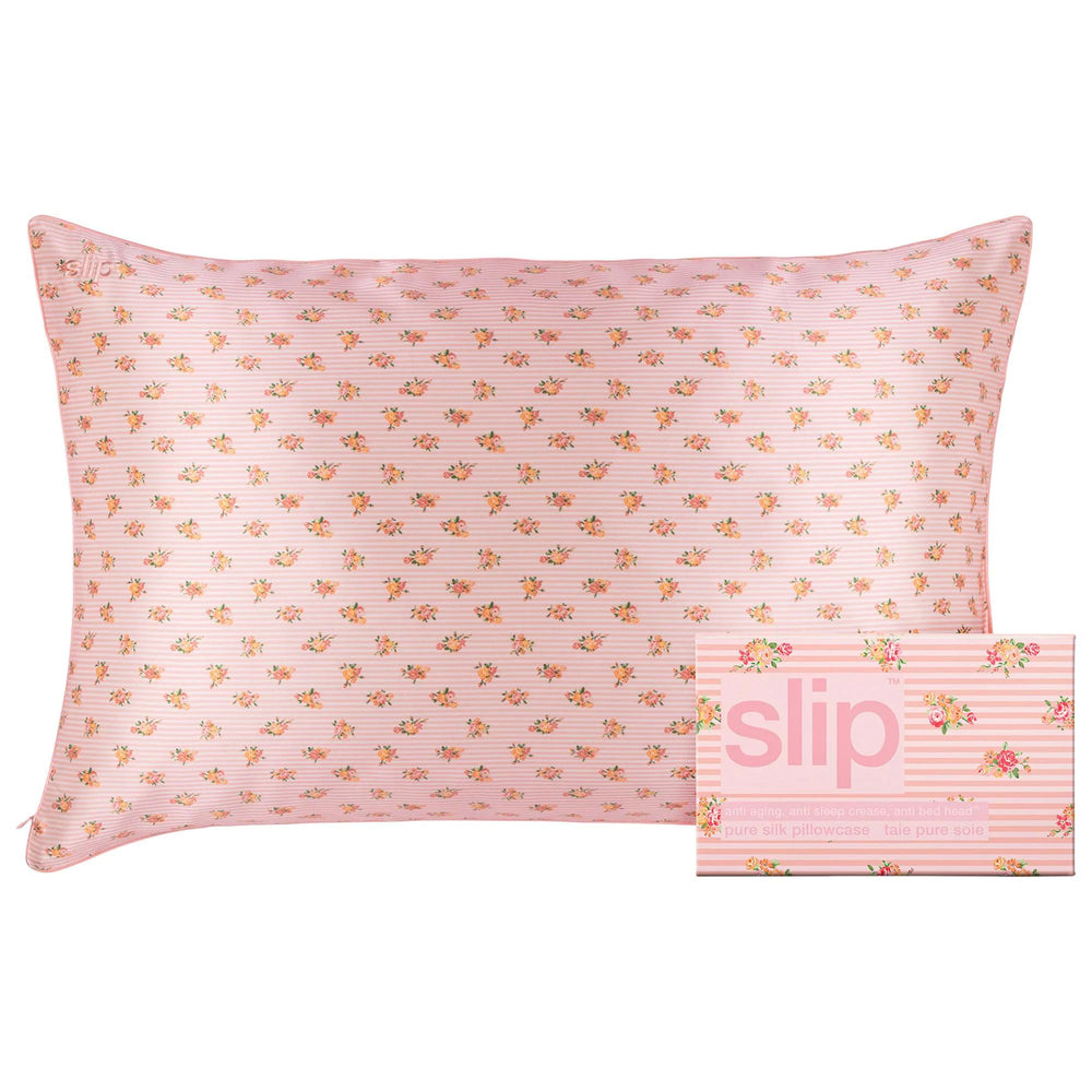 Slip Silk Pillowcase - Standard/Queen, Anti-Aging, Anti-Bedhead Mulberry Silk Bedding Slip Silk Pillowcase - Anti-Aging & Anti-Bedhead silk pillowcase, anti-aging pillowcase, anti-bedhead pillowcase, luxury sleep products, mulberry silk bedding, hypoallergenic bedding, dermatologist-recommended, sleep crease reduction, hair care, skincare, beauty sleep, luxury bedding, Standard/Queen pillowcase