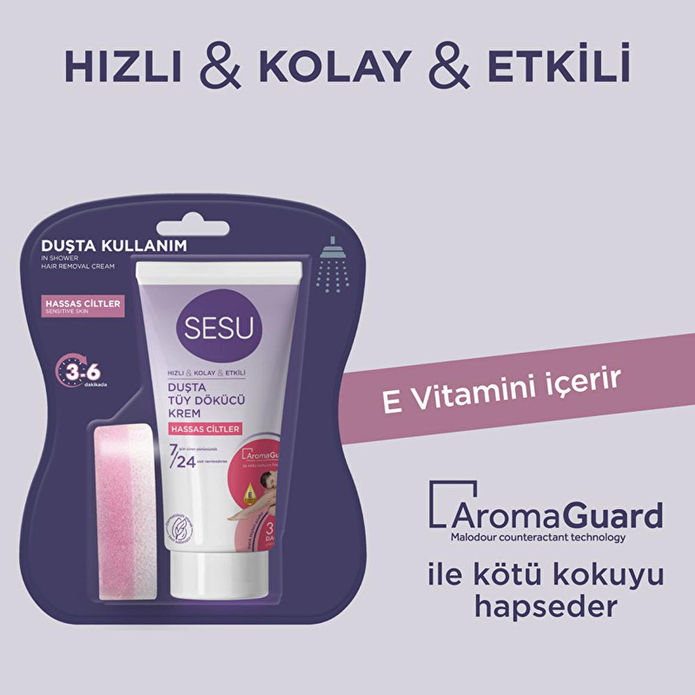 Sesu Hair Removal Cream for Sensitive Skin - Gentle, Effective, and Convenient - 5.07 fl oz - view 3