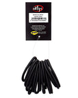 Eklips Black Elastic Hair Ties for Secure Hold 15-Pack
