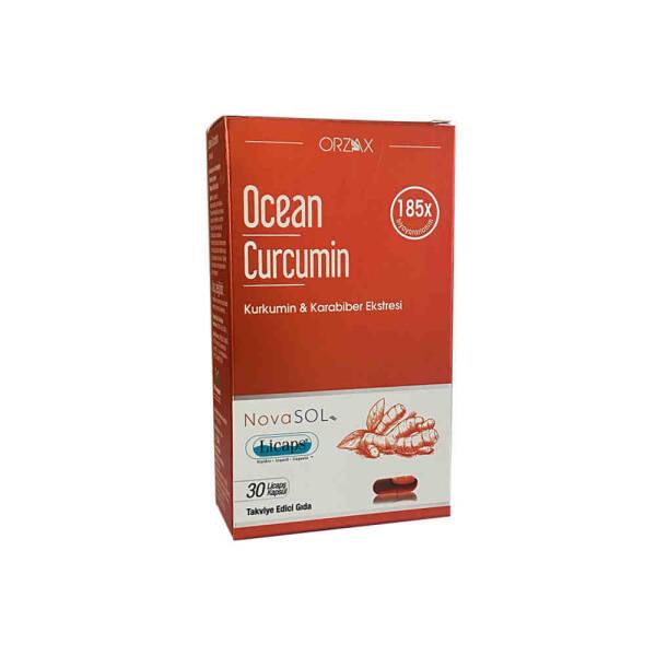 Ocean Curcumin Dietary Supplement - 30 Capsules with Curcuminoid & Black Pepper Extract for - Vitamin & Supplement