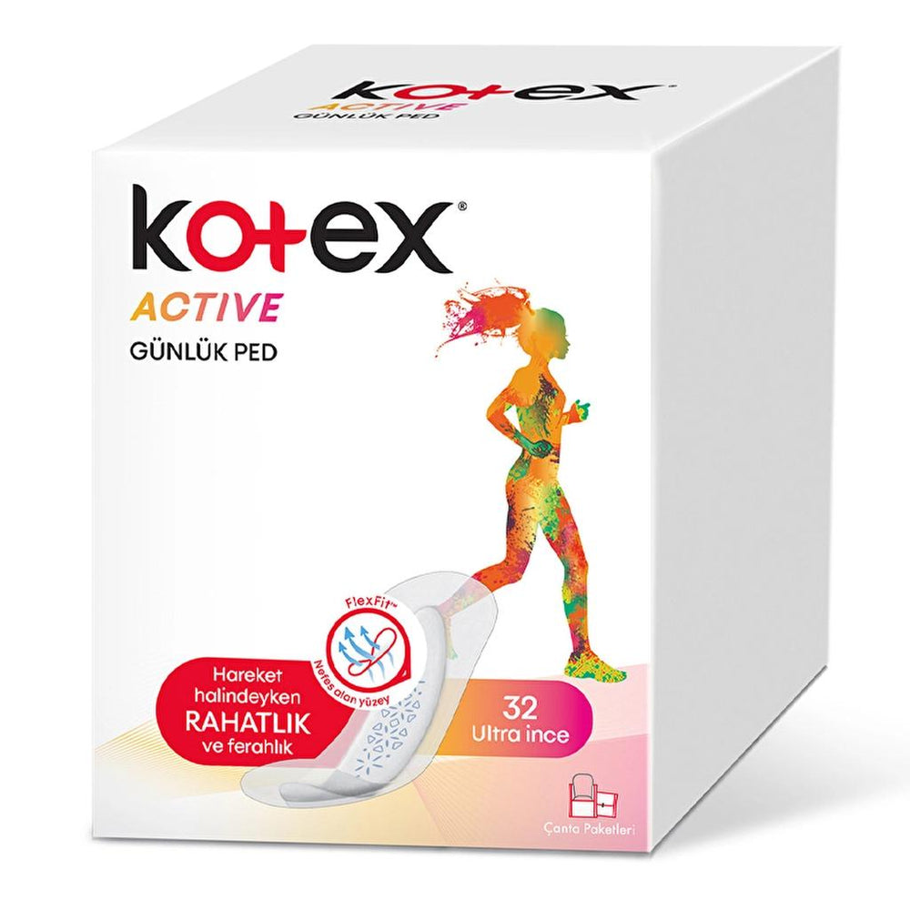 Kotex Active Ultra Thin Daily Liners 32 Count