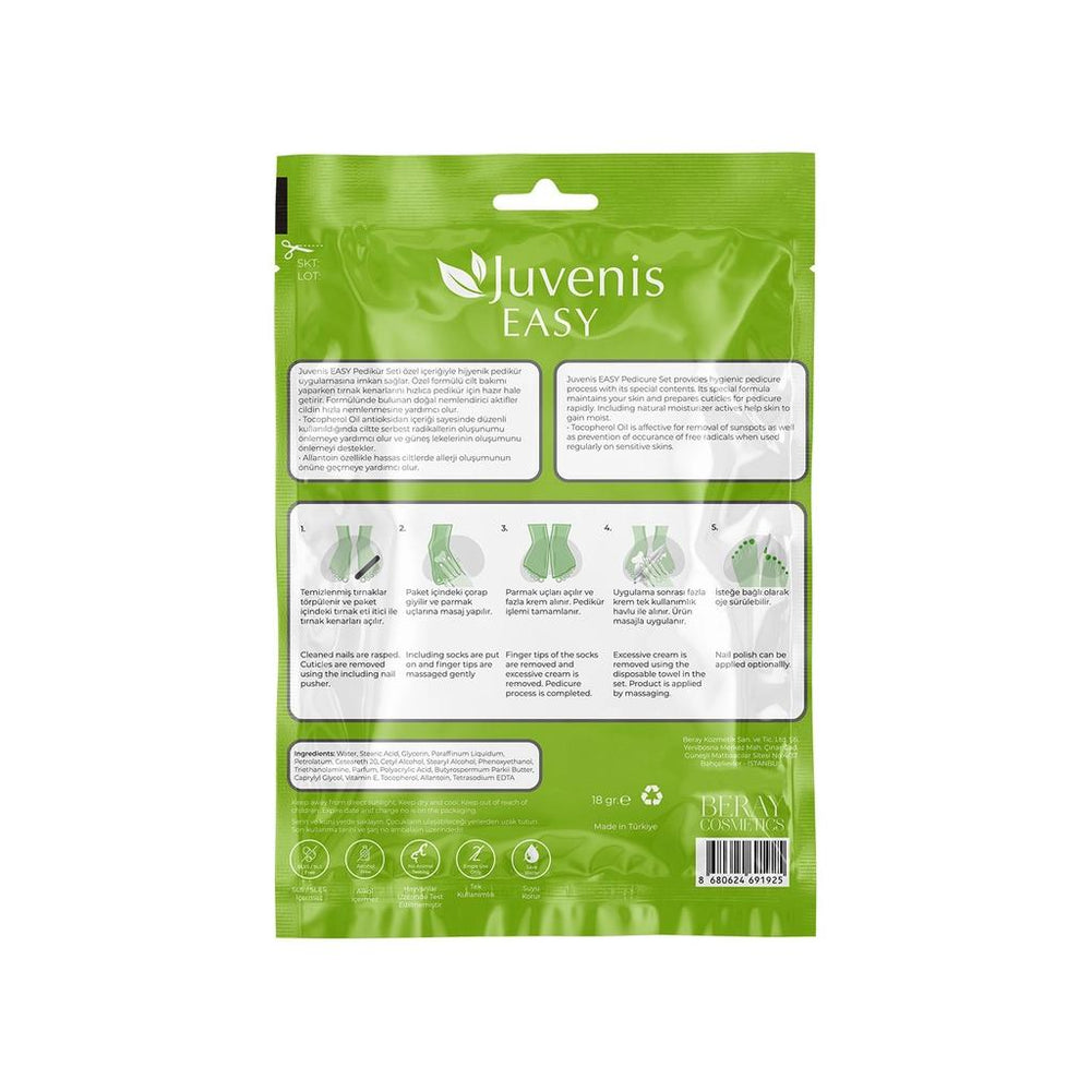 Juvenis Waterless Pedicure Kit for Soft Feet
