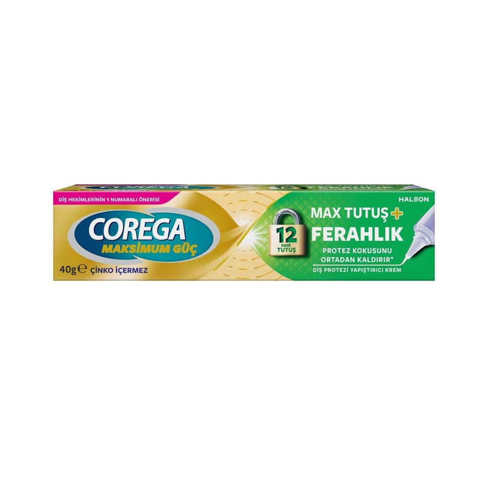 Corega Denture Adhesive Cream Max Hold & Freshness 40g