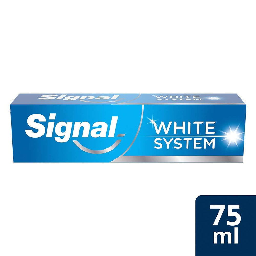 Signal White System Original Whitening Toothpaste - Natural Whitening Ingredients, Gentle on Teeth & Gums - 2.54 fl - view 7