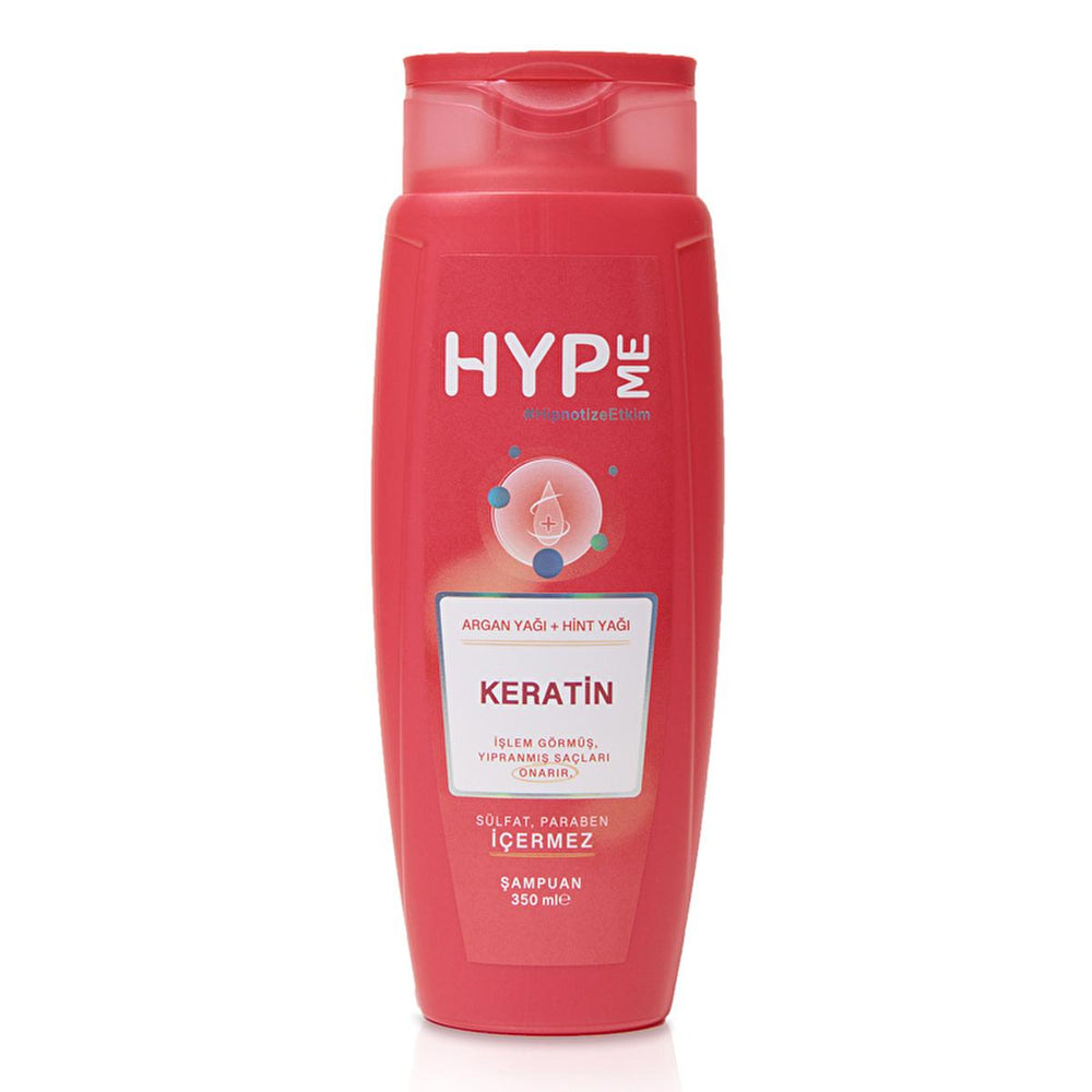 Hyp Me Sulfate-Free Shampoo with Keratin & Argan Oil - Nourishing, Repairing, and Shine Enhancement for Damaged Hair - view 3