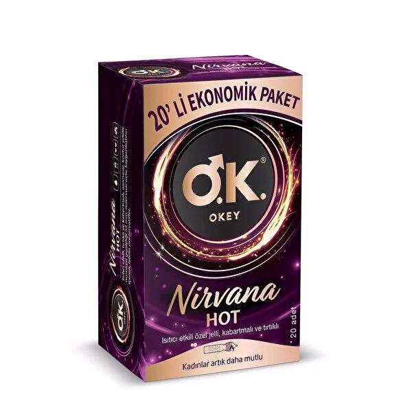 Okey Nirvana Hot Ultra Ribbed Condoms - Enhanced Pleasure & STI Protection - 20 Count Okey Nirvana Hot Condoms: Pleasure & Protection condoms, ribbed condoms, safe sex, contraception, STI protection, sexual health, ultra ribbed condoms, bulk condoms, warming condoms, Okey condoms, sexual wellness, family planning, enhanced pleasure, intimate moments, protection, ribbed texture, 20-unit pack, Nirvana Hot, warming sensation, adults, sexually active, safe sex practices, sexual health, sexual safety