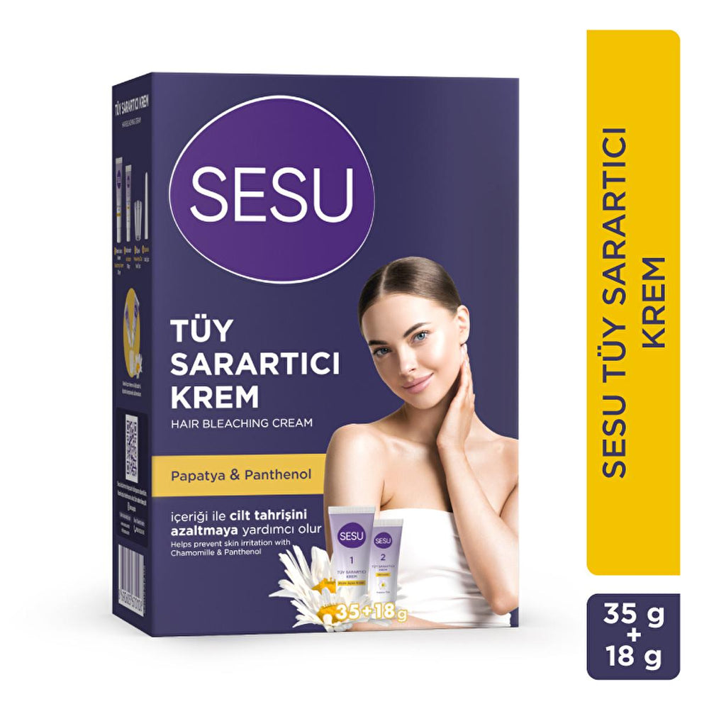 Sesu Hair Bleaching Cream with Chamomile Extract - Quick Hair Lightening Solution for Emergency Situations - view 5