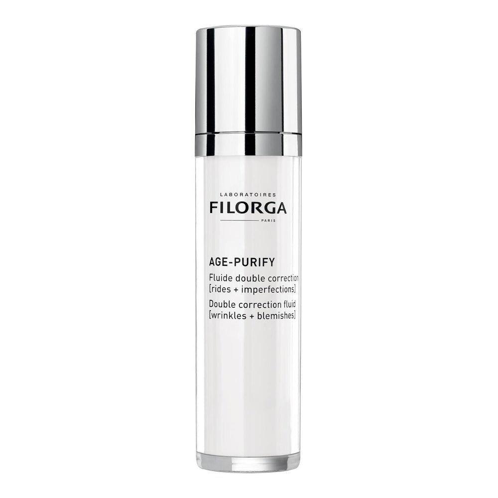 Filorga Age Purify Double Correction Fluid 50ml - Anti-Aging Facial Fluid for Oily Skin with Hyaluronic Acid - Face Cream
