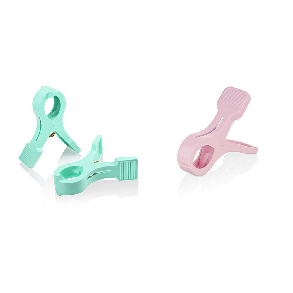Urve Beach Towel Clips - Secure Your Towel with These 2-Pack Lounge Chair Clips! Wind Resistant, Assorted Colors Urve Beach Towel Clips: Stop Slipping! Wind Resistant beach towel clips, towel clips for chairs, lounge chair towel holders, beach accessories, towel pegs, wind resistant towel clips, pool towel clips, towel clamps, beachgoers, pool enthusiasts, travelers, convenience, towel security, beach vacation, pool accessories, pink, blue, assorted colors, towel clamps, beach accessories, clips, towel, hol