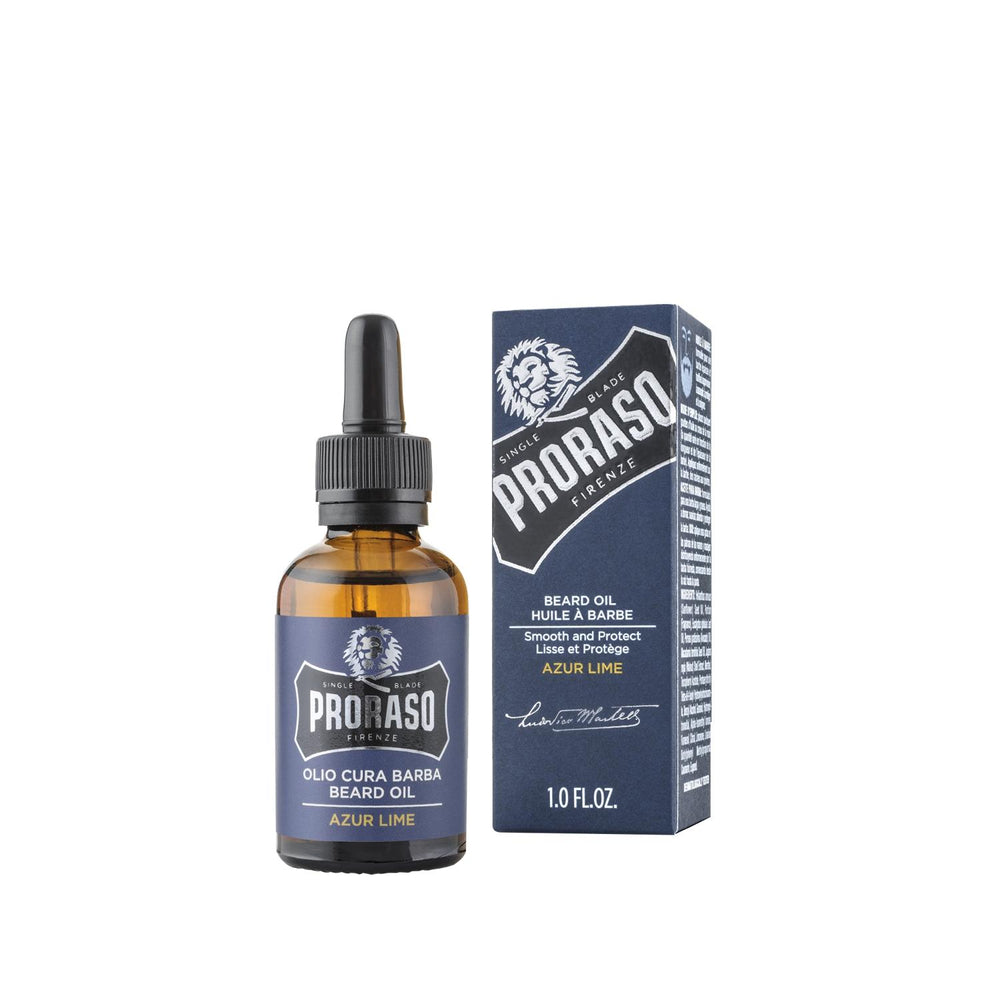 Proraso Proraso Azure Lime Beard Care Oil 30ml - Nourishing Beard Oil for Men, Refreshing Citrus Scent Proraso Azure Lime Beard Oil - Nourishing Men's Grooming Beard care oil, Proraso Azure Lime, Sakal Bakım Yağı, Beard grooming products, Men's grooming, beard care, grooming essentials, nourishing beard oil, citrus scent beard care, men's grooming products