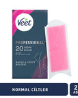 Veet Profesyonel Wax Strips for Hair Removal - Easy Gelwax Technology for Smooth Skin up to 28 Days - Normal Skin, 20 Strips Veet Wax Strips for Smooth Skin - 20 Strips hair removal wax strips, Veet wax strips, normal skin hair removal, easy gelwax technology, body hair removal for women, waxing, hair removal, beauty, personal care, grooming, Veet Profesyonel