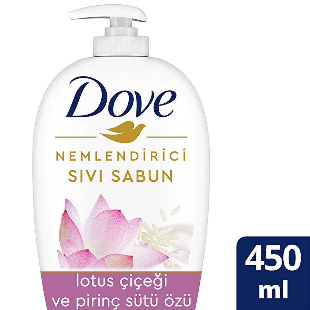Dove Moisturizing Liquid Hand Soap with Lotus Flower & Rice Milk Extract - Gentle, Dermatologically Tested, 15.22 - view 4