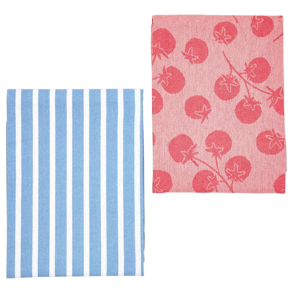 Ideenwelt Cotton Jacquard Tomato Kitchen Towels 2-Pack
