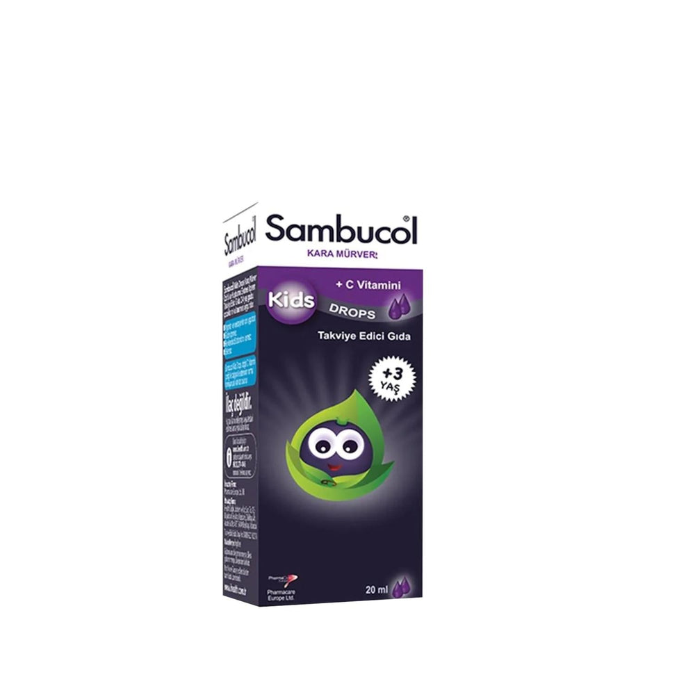 Sambucol Kids Immune Support Drops - 20ml Black Elderberry Supplement for Children, Natural Health Product - image 2
