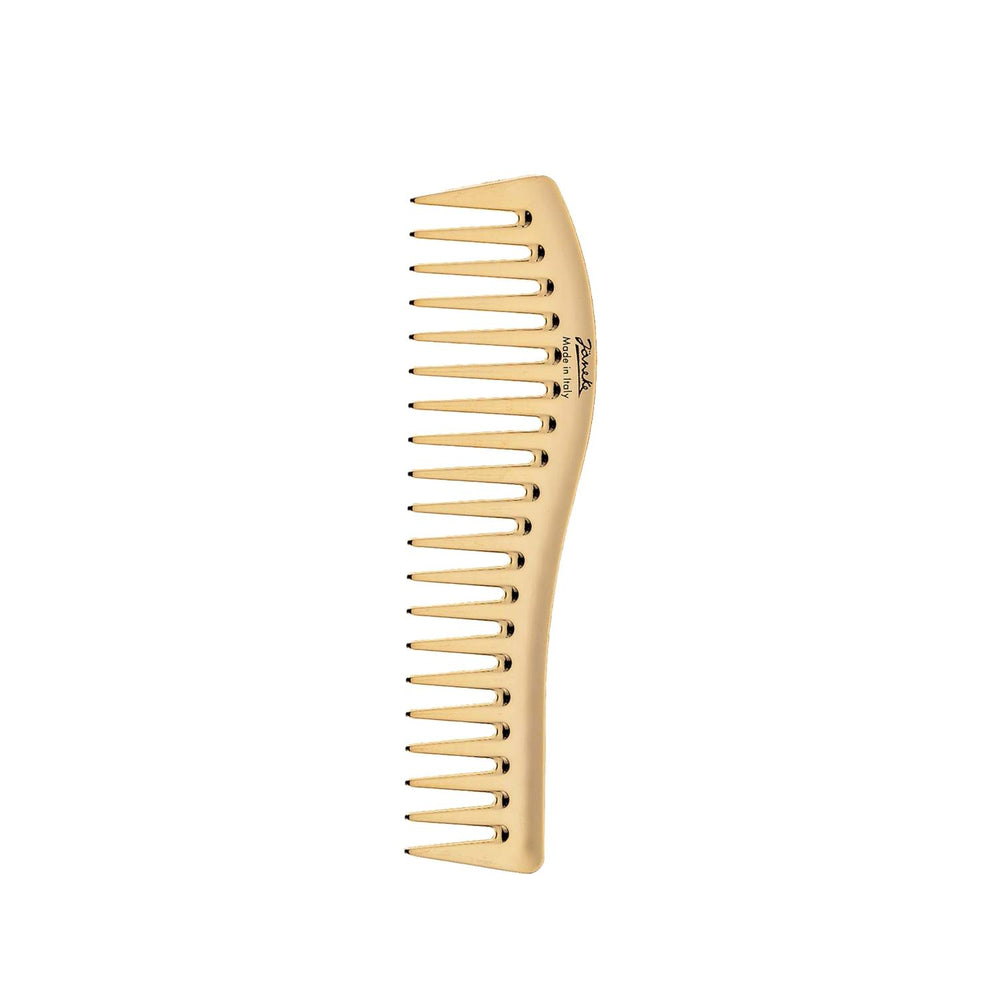 Janeke Gold Wide Tooth Wavy Comb AU805 for Detangling