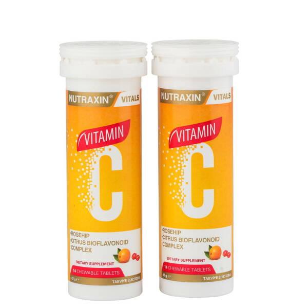 Nutraxin Vitamin C Chewable Tablets - 1000mg Vitamin C per 2 Tablets, Immune Support Supplement for Adults - image 2