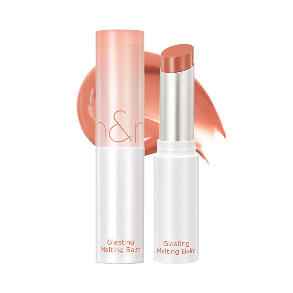 rom&nd glasting melting balm in coco nude shade, moisturizing lip balm with a glossy finish rom&nd Glasting Melting Balm - Deeply Moisturizing and Vegan | Perfect for Makeup Enthusiasts rom&nd Glasting Melting Balm | Coco Nude Color lip-balm, vegan-beauty, hydrating-lip-care, makeup-essentials, glossy-lip-balm, natural-color, beauty-products, romand, ai-generated, coco-nude