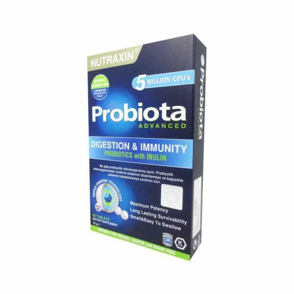 nutraxin probiotica advanced 60 tablets, bottle of nutraxin probiotica advanced tablets Nutraxin Probiota Advanced - Probiotic Supplement | 60 Tablets Nutraxin Probiota Advanced - 60 Tablets nutraxin, probiotic-supplement, digestive-health, gut-health, wellness, dietary-supplement, adult-supplement, tablets, ai-generated, nutrition